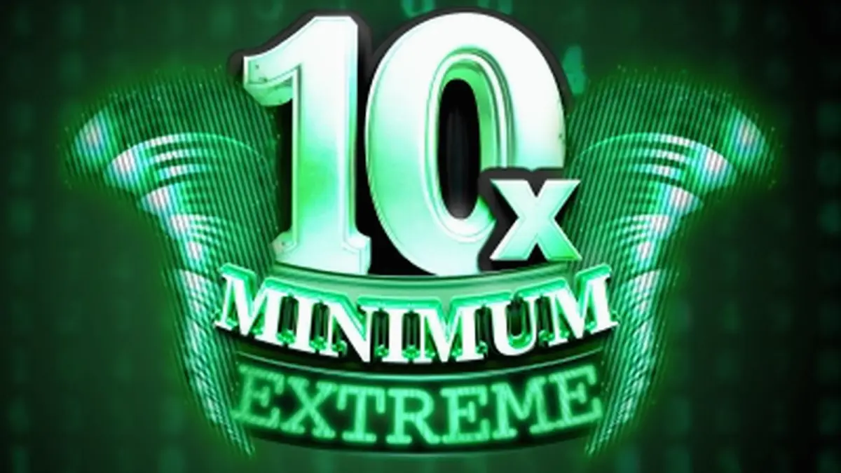 Interface do slot 10x Minimum Extreme com design minimalista